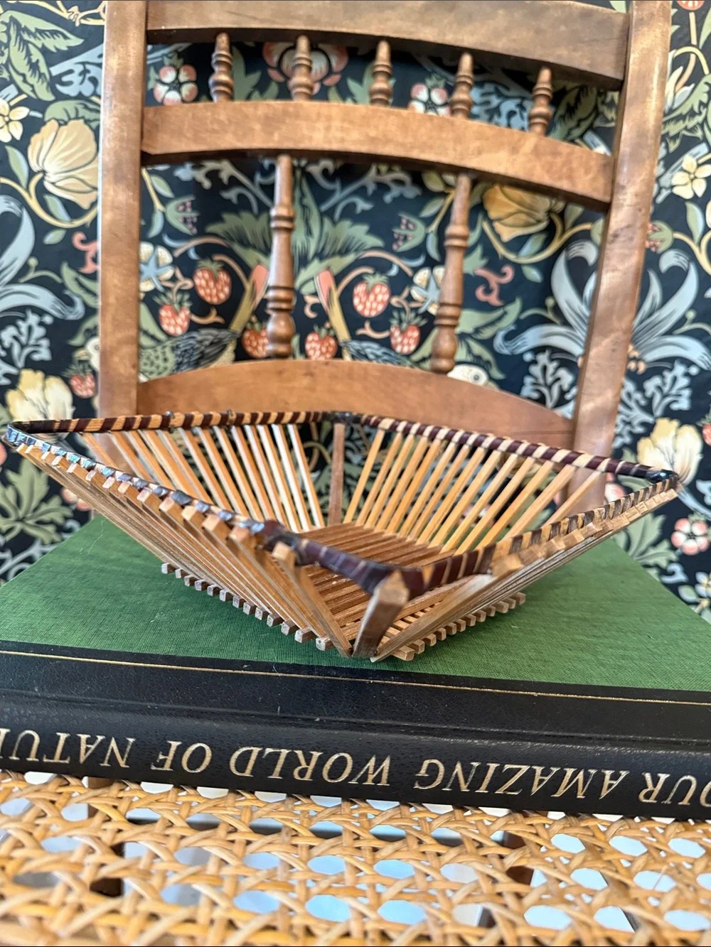 Vintage Armbee Mid Century Modern Bamboo Basket